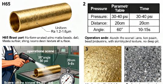 treating H65 brass decorative parts when treating H65 brass decorative parts